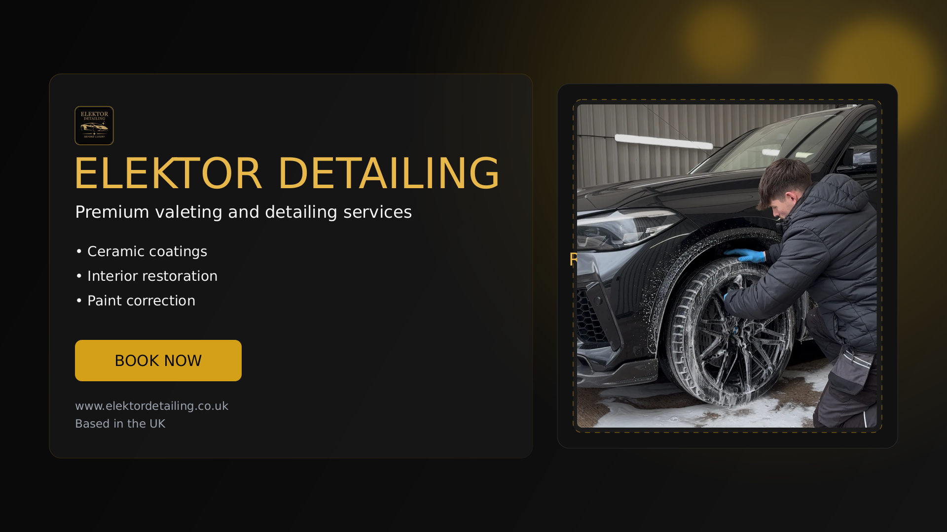 Elektor Detailing website hero preview